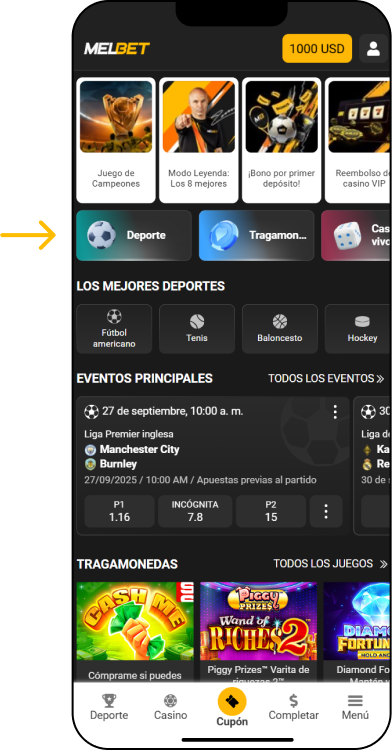 Cómo hacer su primera apuesta - Melbet Promo Perú