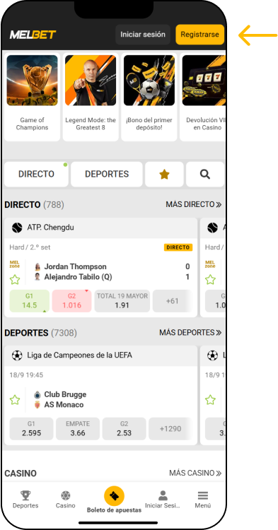 Cómo registrarse: instrucciones paso a paso - Melbet Promo Perú